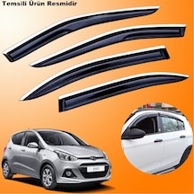 Hyundai İ10 Mügen Cam Rüzgarlığı Abs Krom Nikelajlı Cam Rüzgarlığı 2013-2017 Arası 4 Lü Set