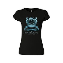 Supernatural - Join The Hunt Siyah Kadın Tshirt 001