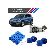 Otozet - Vw Tiguan Bijon Civata Kapağı Mavi Renk 20 Adetli Set 17mm 1k06011739b9