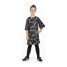 Bestkids Kız Çocuk Deri İşlemeli Elbise 001