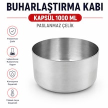 Buharlaştırma Kabı - Kapsül 1000 Ml Paslanmaz Çelik