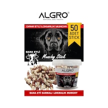 Algro Dana Etli Lokmalık Munchy Stick 50 Adet Kapaklı Kova Ambalaj