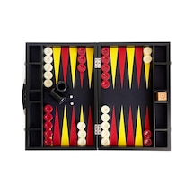 Helena Wood Art Turnuva Boy Tavla Kumaş Zemin 57x75 Cm Sarı Kırmızı Ahşap Vido