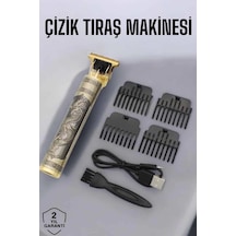Mey İthalat Profesyonel Şarjlı Saç Ve Sakal Şekillendirici Çizik Tıraş Makinesi