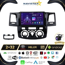 Toyota Hilux 2008-2014 Model 2+32gb Android 13 Kablosuz Carplay