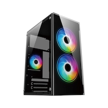 Iromx Btx-b350g 350w 2x12 Cm Rgb Fan Atx 1xusb2.0/1xusb3.0 Siyah Mını Gamıng Kasa