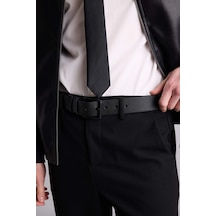 Defacto Erkek Dikdörtgen Toka Suni Deri Jean Kemeri H5067axnsbk27 Siyah-bk27