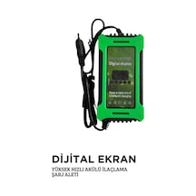 Dijital Göstergeli Akülü Ilaçlama Makinası Pompası Şarj Aleti Adaptörü 12v 1.7a Yüksek Hızlı