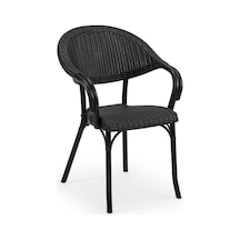 Safehomeaks. Rattan Desenli Bahçe Sandalyesi