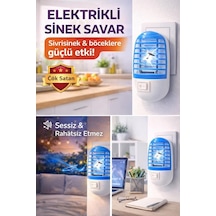 Şahnet Elektrikli Sinek Savar - Uv Işıklı Priz Tipi Sessiz Böcek Öldürücü Cihaz - Sinek Kovucu