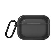Airpods Pro 2 Uyumlu Kılıf Saydam Jelly Tasarımlı Youngkit Candy Serisi Kılıf Siyah