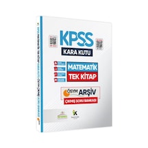 KPSS Matematik Kara Kutu TEK KİTAP Dijital Çözümlü Konu Özetli ÖSYM Çıkmış Soru Bankası