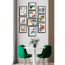 10 Parçalı Çerçeve Görünümlü Mdf Tablo Seti Flm128 Çok Renkli - 713606115 Çok Renkli