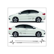 Volkswagen Polo İçin Uyumlu Aksesuar Yan Şerit Oto Ritim Sticker