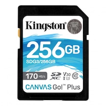 Kingston SDG3/256GB SD Canvas Go+ Class 10 Hafıza Kartı