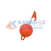 BAYRAKLI YUVARLAK ŞAMANDIRA ÇAP:45 BOY:120CM KALDIRMA:50KG