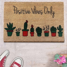 Chilaii Home Koko Kapı Paspası - Pozitif Vibes Çok Renkli