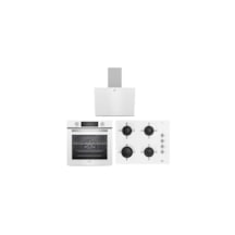 Beko Beyaz Cam Buhar Destekli 3 Lü Ankastre Set BFC 430 B +  BOCD T 6510 EB + BDE 6062 B