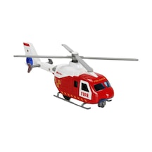 Çek Bırak Metal Helikopter 20 Cm - Kırmızı Lisinya