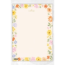 A5 Bloknot Çizgisiz Defter - 50 Yaprak - Memopad - Notepad - Not Defteri - Not Kağıdı - 3667 Çok Renkli