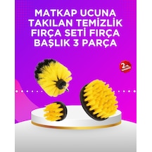 Tek Matkap Ucu Temizlik Fırçası Seti Banyo Fayans Zemin İçin Najmaddin