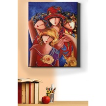 Webstyle Sayılarla Boyama Seti Kasnaklı 4 Kardeş 60 X 75 Cm
