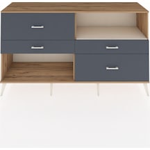 Hyperion Konsol Tek Raflı 4 Çekmeceli 176x44x99 Çam-aytaşı/antra Çam-aytaşı/antrasit