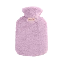 Peluş Kapaklı 1000ML Doldurulabilir Sıcak Su Torbası Mor