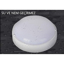 Balkon Lambası Teras Lambası Artos 15w Yuvarlak Beyaz Banyo Lambası 6400k Beyaz Işık Tavan Lambası Beyaz