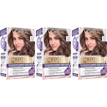 Excellence Saç Boyası 7.11 Ekstra Küllü Kumral 3'lü Set Yenilenmiş Ambalaj