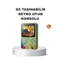 G5 - 17 - Retro Oyun Konsolu 500 Kla Oyunlu 3 İnç Hd Ekran Ve - Spt-gld - Tv Bağlantılı