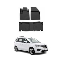 Renault Kangoo 3 2024-2026 Uyumlu 4d Havuzlu Paspas Kauçuk Siyah 3 Parça