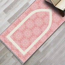 Evaşk Namazlık Dokuma Halı Kaymaz Muslumana Seccade80 x 130 PEMBE EVAŞK608A66