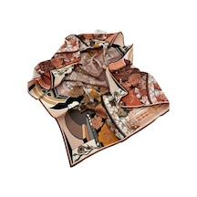 AKER Bosphorus Çift Taraflı İpek Twill Eşarp 8834712-931 Pembe