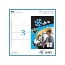 Sw-2208 Snow A4 Lazer Etiket 105 70 Mm