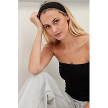 Okavango Kadın Siyah Esnek Pamuklu Bandana Çok Renkli