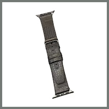 Bezos Movenchy Watch 45mm Uyumlu Buff Deri Kordon - Siyah Mmbz