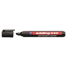 Edding 330 Siyah Permanent Kesik Uç Marker Kalem Siyah