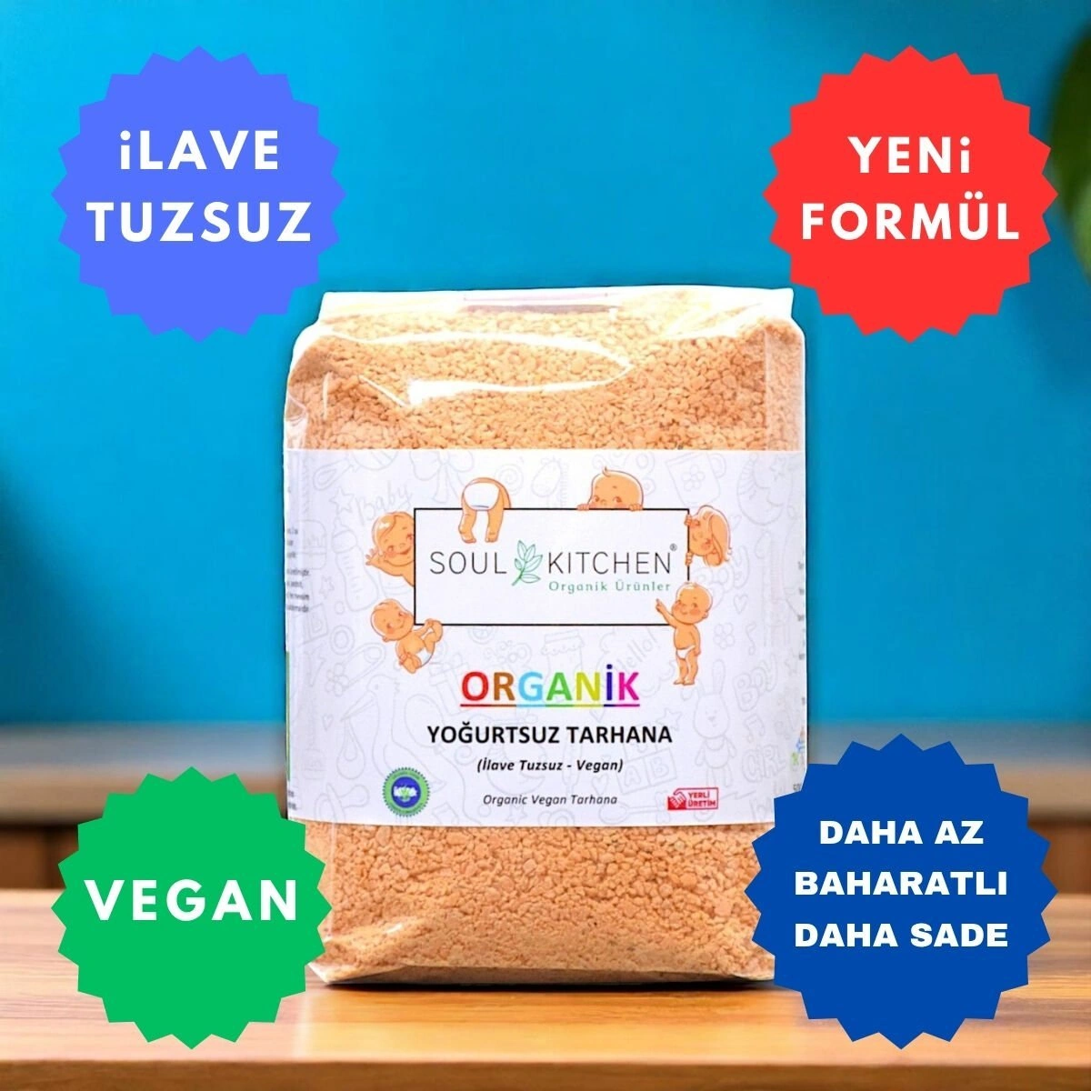 Soul Kitchen Organik Yoğurtsuz Tarhana Vegan İlave Tuzsuz 250 G