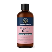 Zeytinyağı Yağı Bal Özlü Tüm Saç Tipleri İçin Doğal Saç Kremi 500 Ml