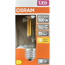 10 Adet Ledvance 11w Sarı Işık 2700k E27 Duylu Kalın Duy Filament Led Ampul