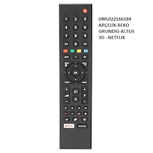 Beko Uyumlu Netflix Tuşlu Led Tv Kumanda