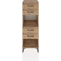 Hyperion Dolap Tek Raflı 4 Çekmeceli 44x44x134 Çam-çam Çam