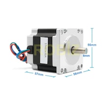 57hs5630 Nema 23 Step Motor 1.1nm 2.7v 3a 8mm D Mil 2 Faz 1.8 Derece 200 Adıım 3d Yazıcı Printer