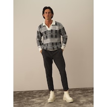 Xint Kırık Beyaz Lüks Pamuk Dokulu Regular Fit Kazak 801760