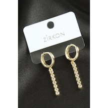 Çubuk - 165 - Zirkon Taşlı - Nazblsmm - Küpe Sarı