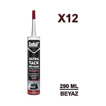 Selsil Ultra Tack Güçlü Montaj Yapıştırıcısı 290 Ml Beyaz 12 Adet 290 ML