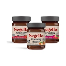 Segella Çilekli Frambuazlı Doğal Meyve Parçacıklı ve Fındık Parçacıklı Kakaolu Fındık Kreması 3 x 350 G