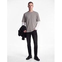 Koton Normal Bel Pamuklu Cepli Skinny Fit Jean Pantolon - Michael Jean Siyah 7wam40313nd