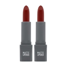 Tr Yoğun Renk Veren Uzun Süre Kalıcı Nemlendirici Kadifemsi Mat Ruj - Matte Lipstick 411 Spicy Terracot 2 Paketi Diğer